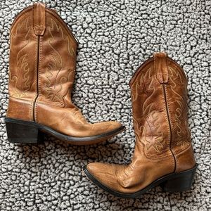 Old West Cowboy Boots - Brown Leather CCY8129G 050